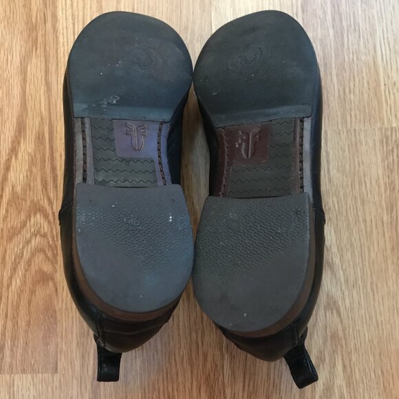 Frye Black Leather Chelsea Boots Size 7 Ankle Booties - Picture 11 of 13